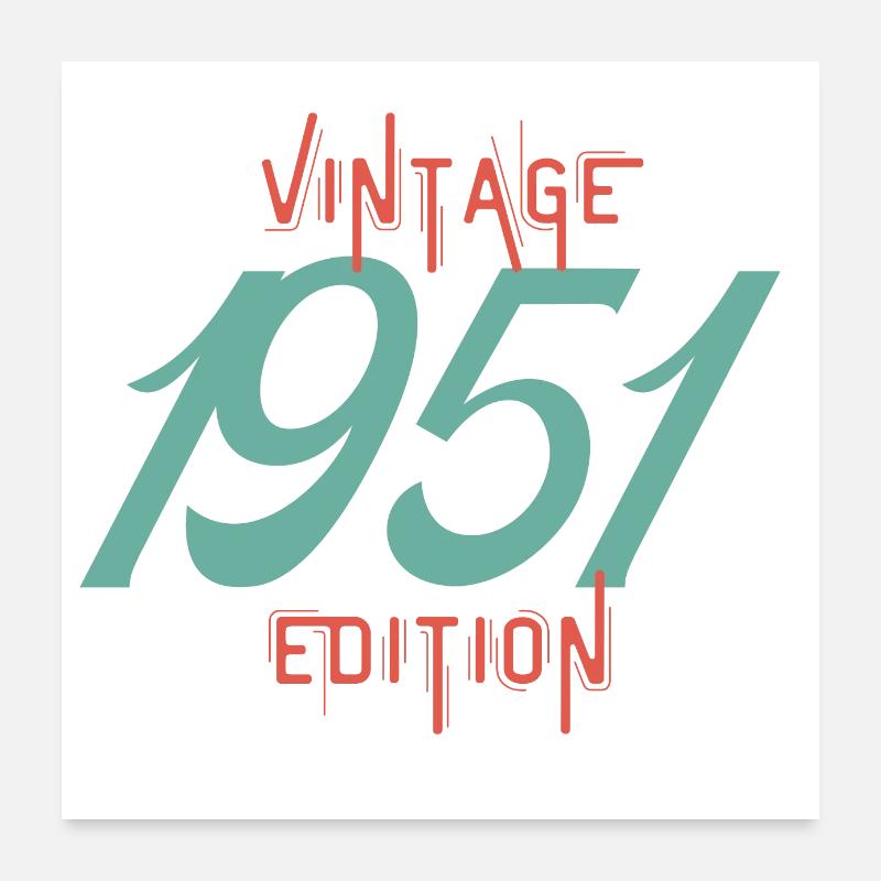 Vintage 1951 edition Poster 60 x 60 cm