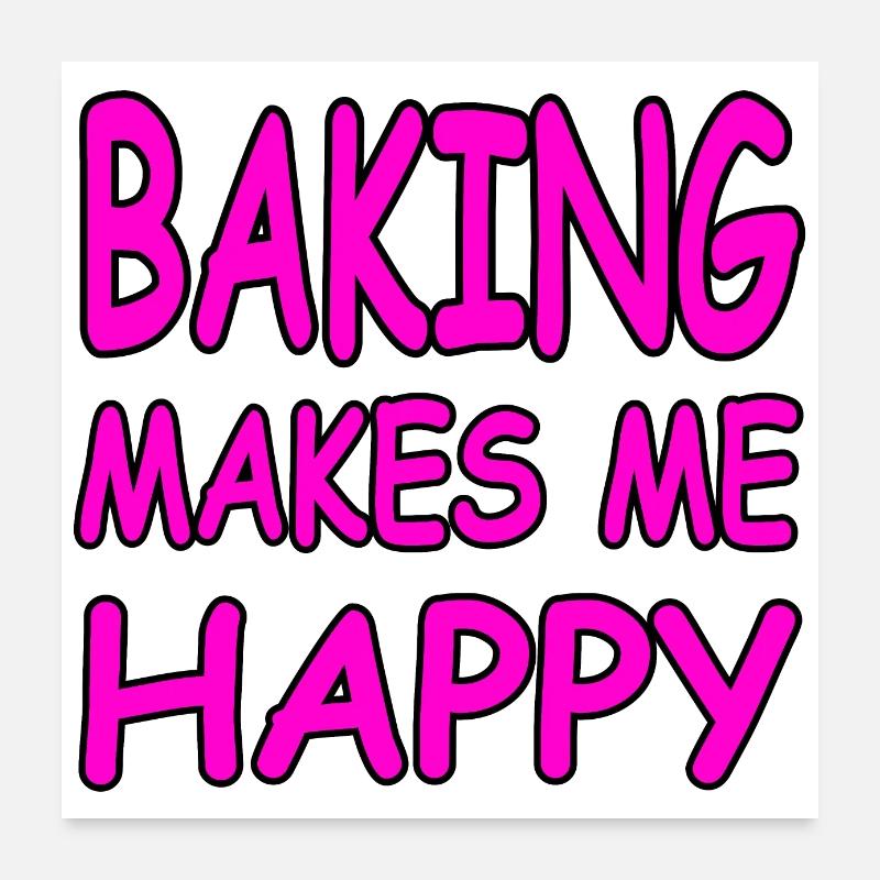 Backen Poster 60x60 cm