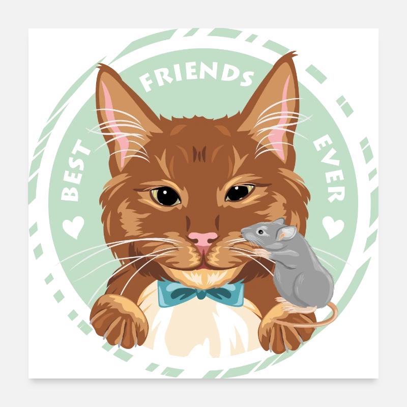 Best friends ever Poster 24" x 24" (60x60 cm)