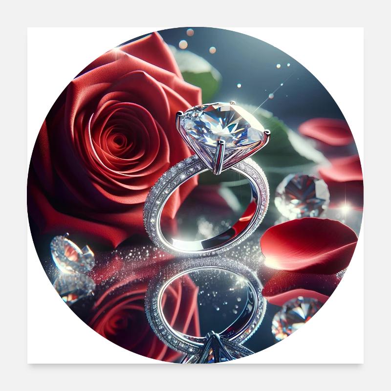 Diamant Poster 60x60 cm