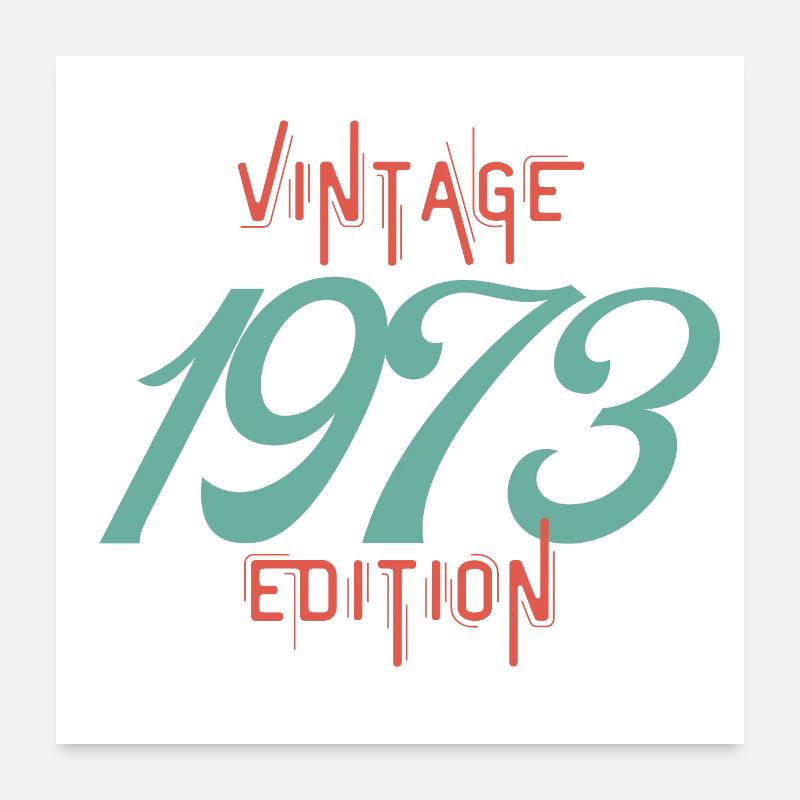 Vintage 1973 Edition Poster 24" x 24" (60x60 cm)