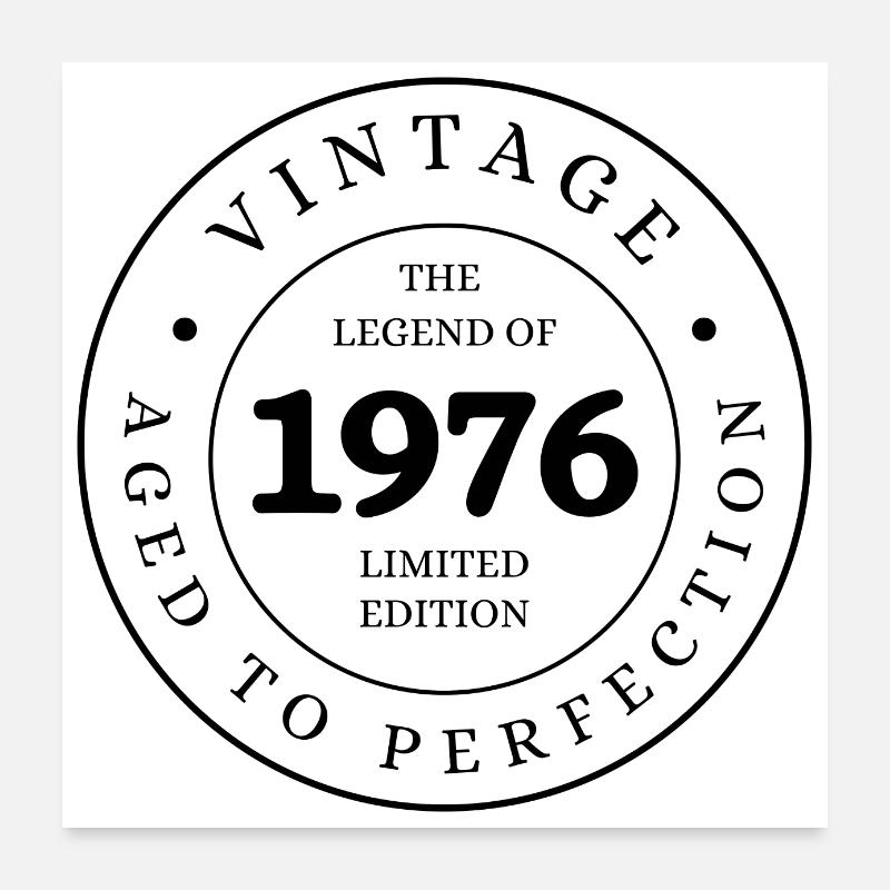 Die Legende von 1976 in limitierter Auflage Poster 60x60 cm