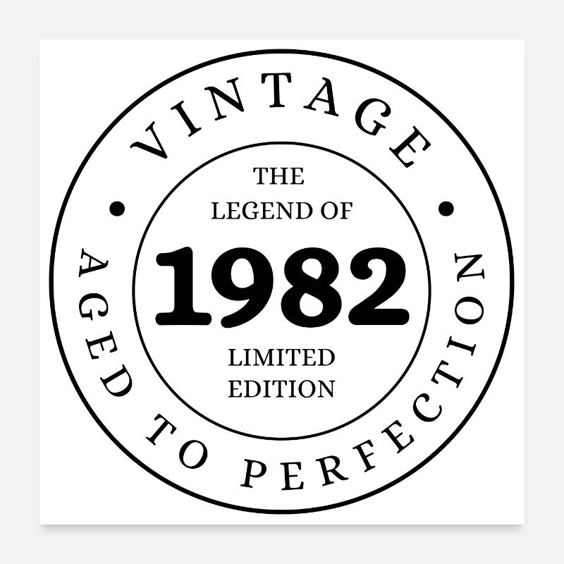 Die Legende von 1982 in limitierter Auflage Poster 60x60 cm