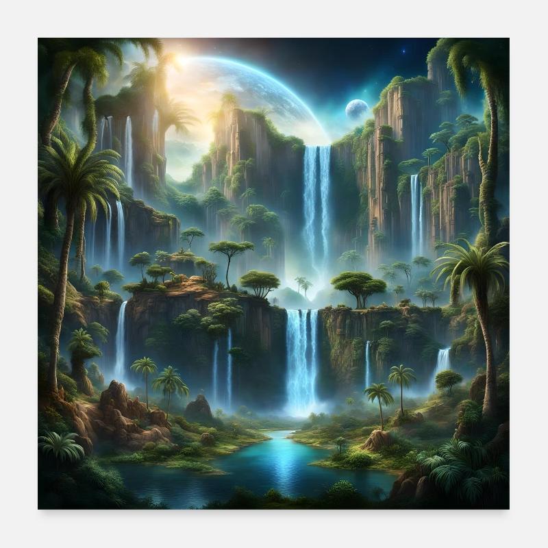 Future Paradise Poster 60x60 cm