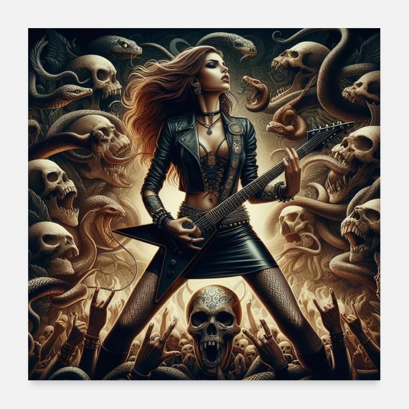 Heavy metal in eternity Poster 24" x 24" (60x60 cm)