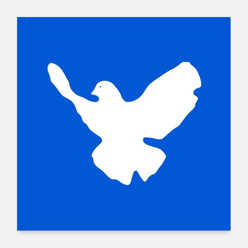 Peace Friedenstaube Poster 60x60 cm