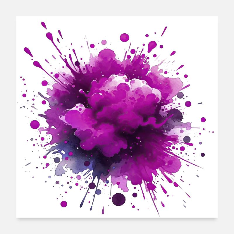 splash drop flüssigkeit abstrakter hintergrund wasserwelle Poster 60x60 cm