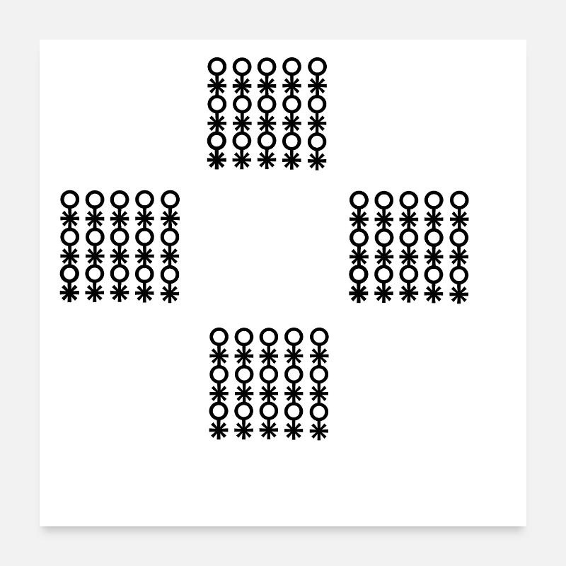 Königlicher Stil Poster 60x60 cm