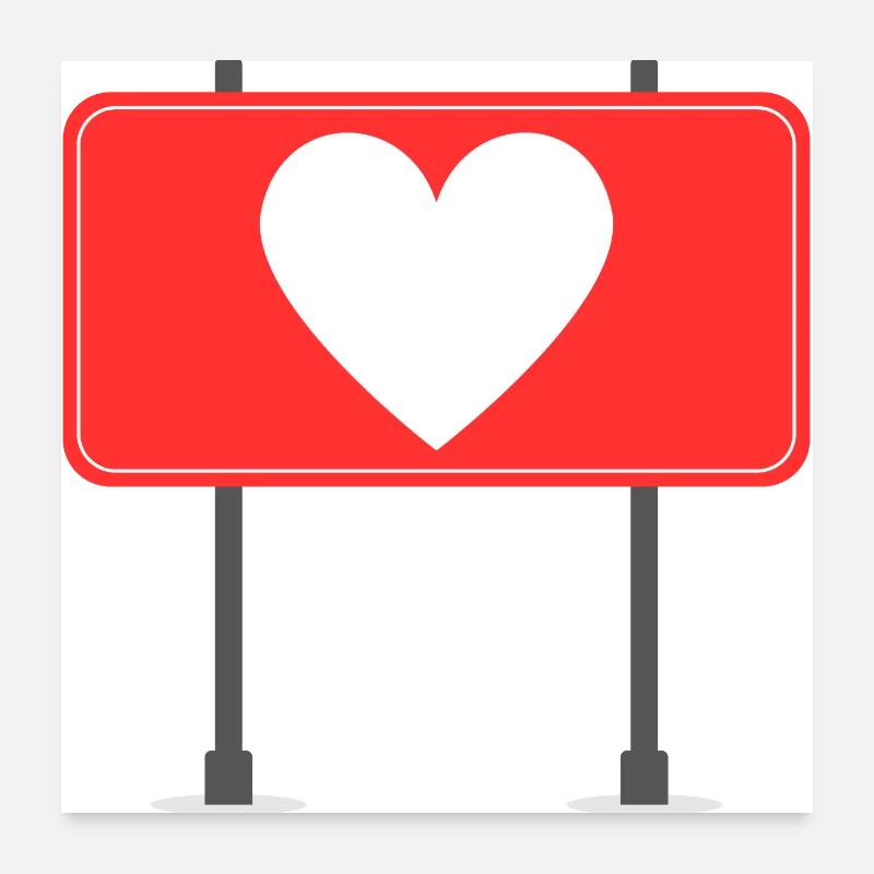Liebes-Panel Poster 60x60 cm