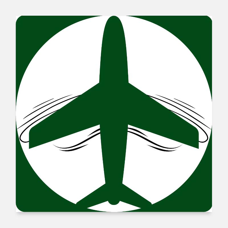 Military aircraft in flight with wind effect Poster 24" x 24" (60x60 cm)