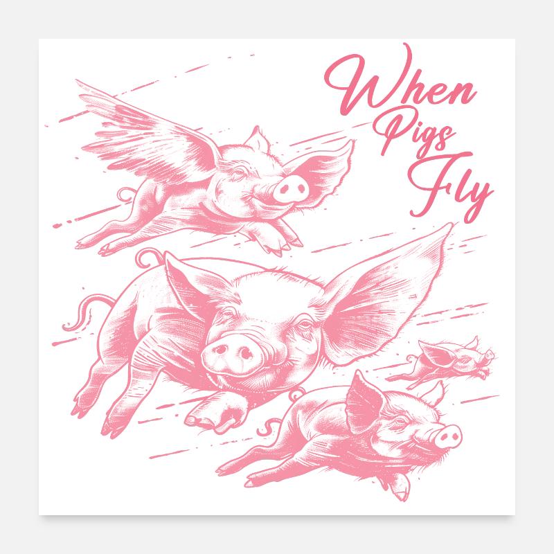 Wenn Wunder geschehen Poster 60x60 cm