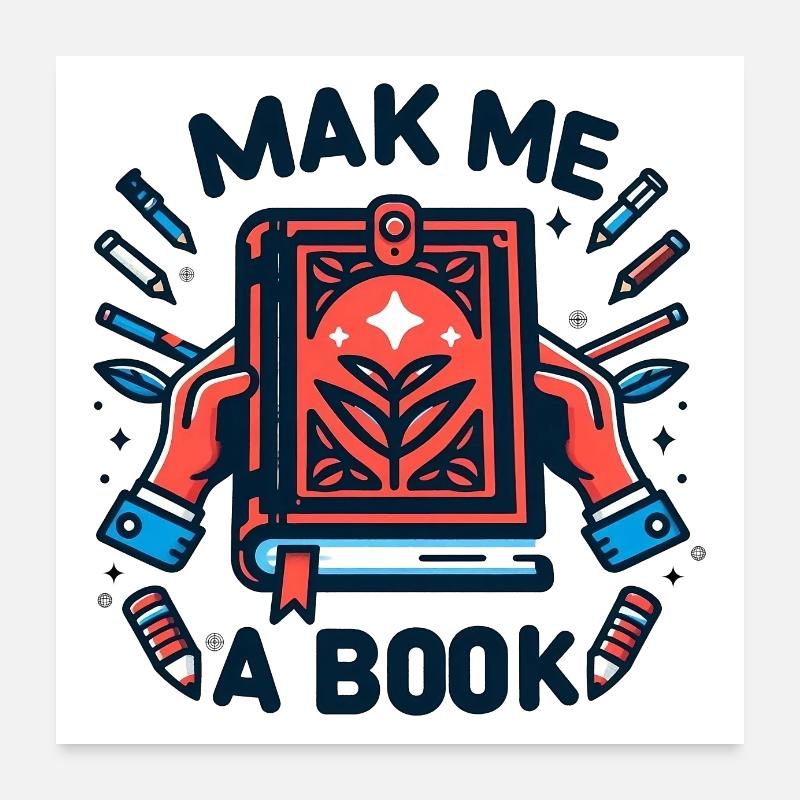 Make me a book Poster 24" x 24" (60x60 cm)