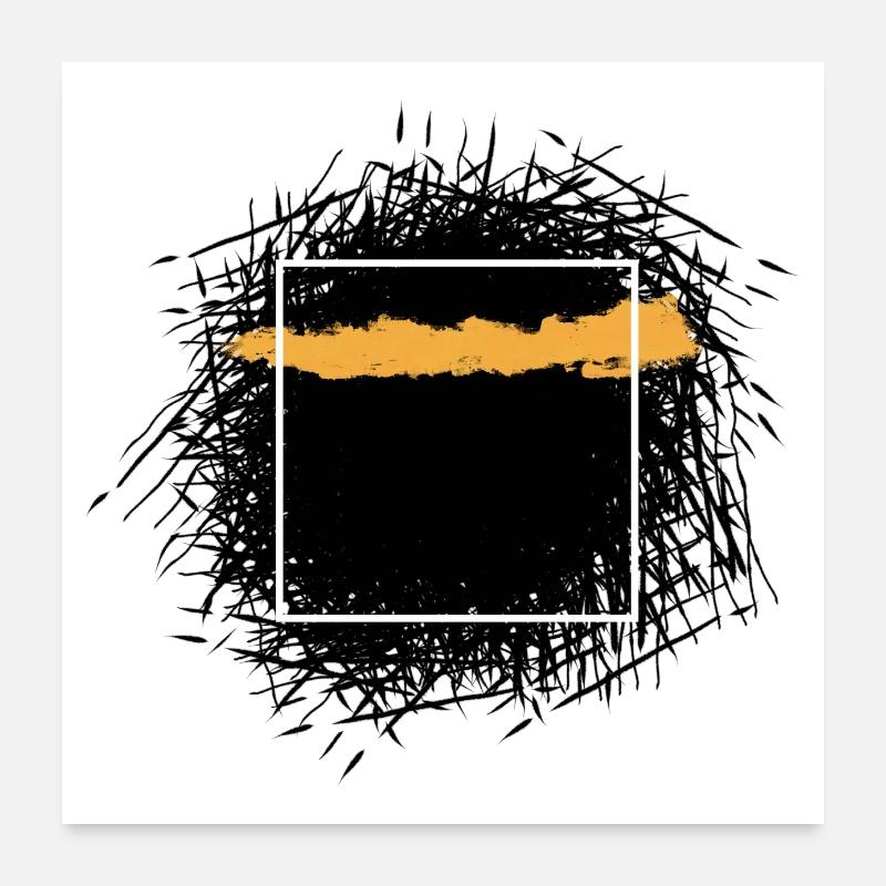 Kaaba abstraite Poster 60 x 60 cm