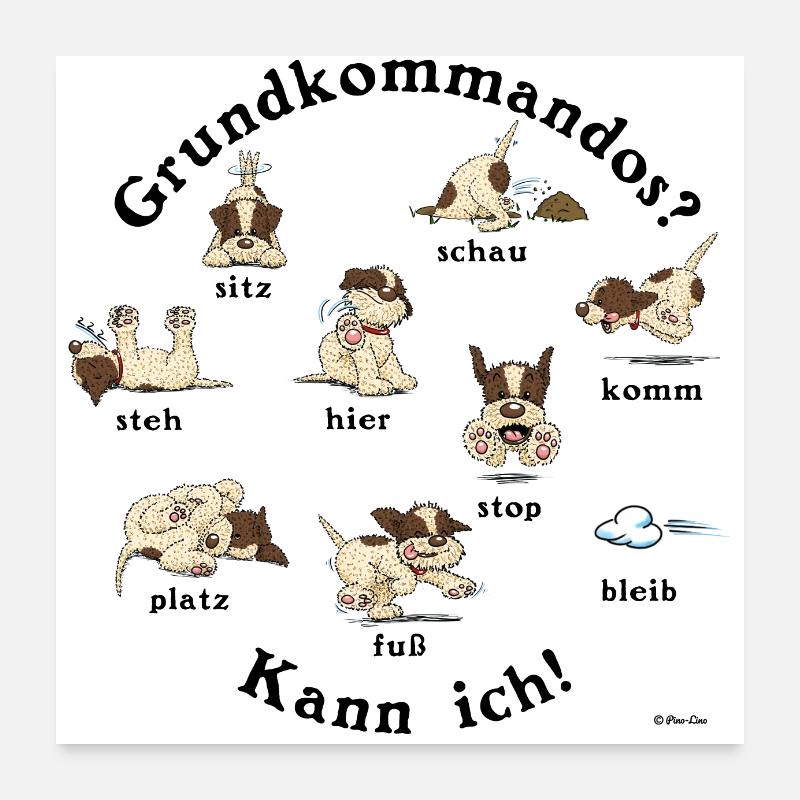 Commandos1 - Poster 60 x 60 cm - blanc