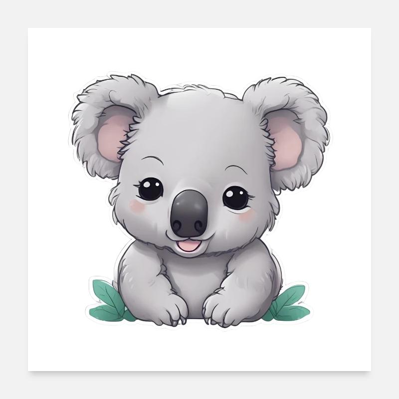BÉBÉ KOALA 5 Poster 60 x 60 cm
