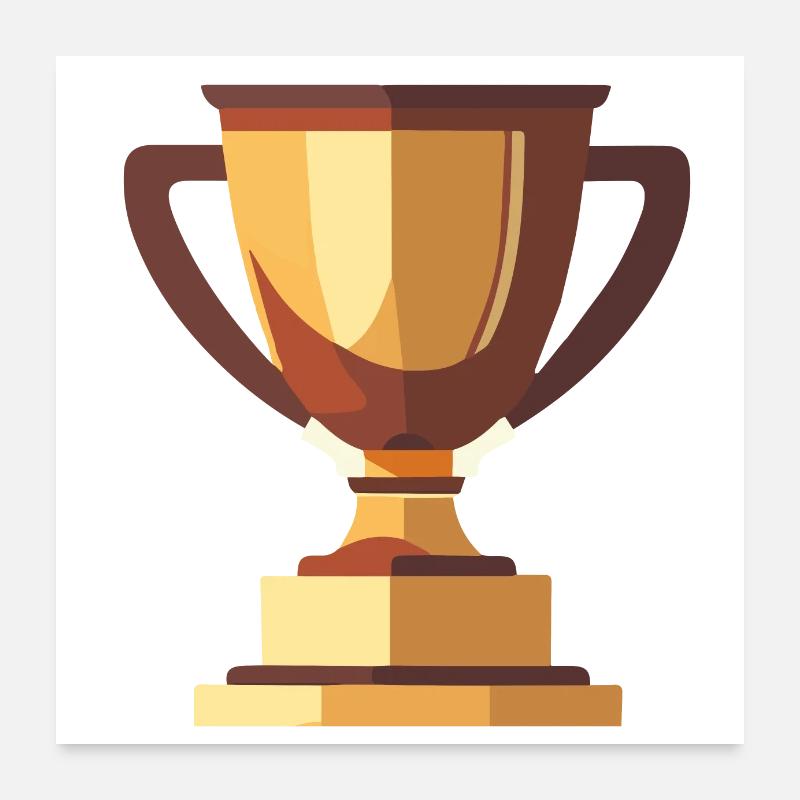 Vainqueur Trophée Or Poster 60 x 60 cm