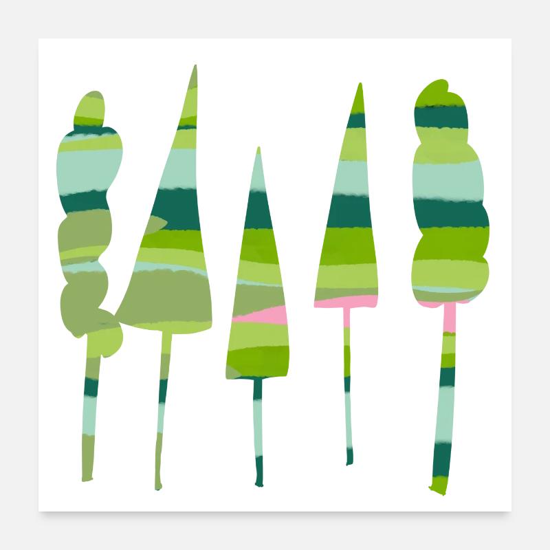 Tall Trees Poster 24" x 24" (60x60 cm)