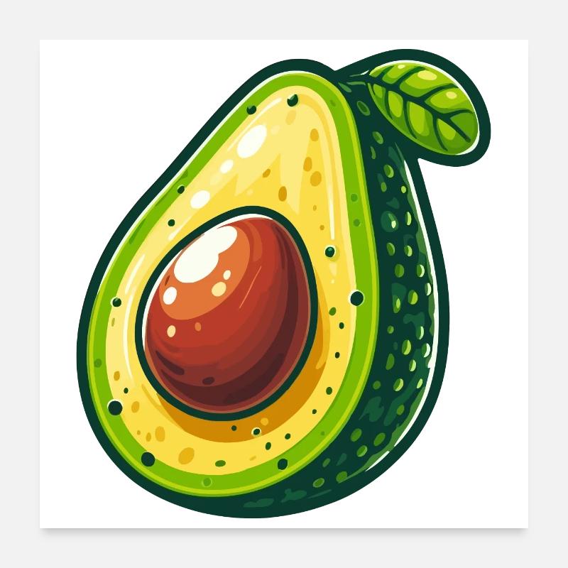 Avocat Poster 60 x 60 cm