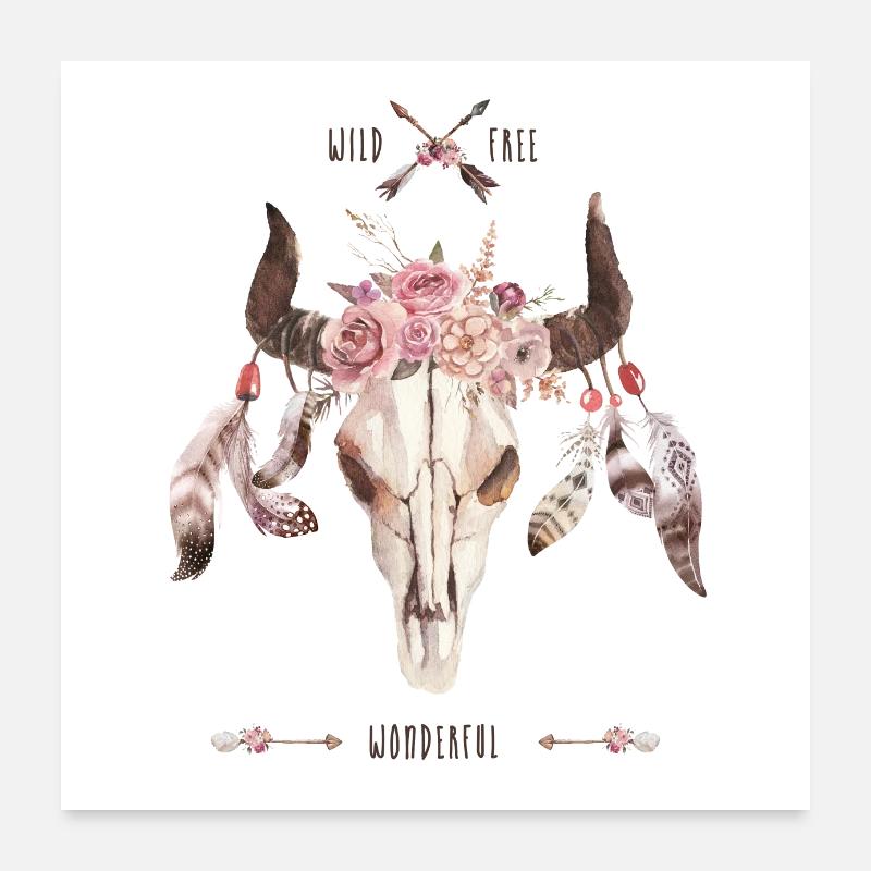 Wild, frech, wunderbar Poster 60x60 cm