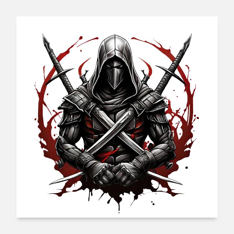 Assassin de l’ombre Poster 60 x 60 cm