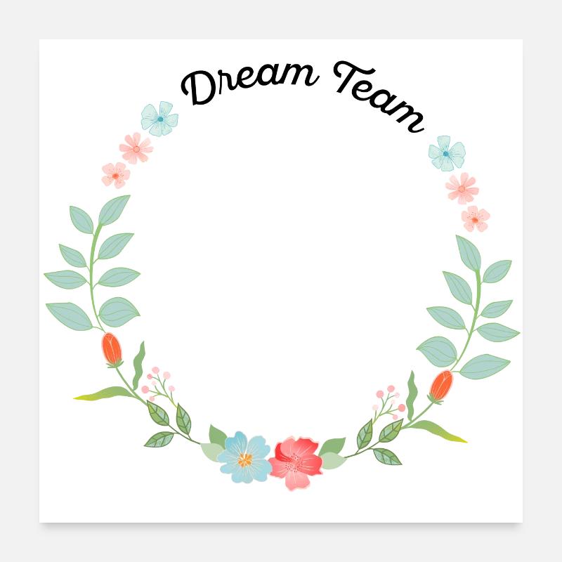 Dream Team Poster 60x60 cm