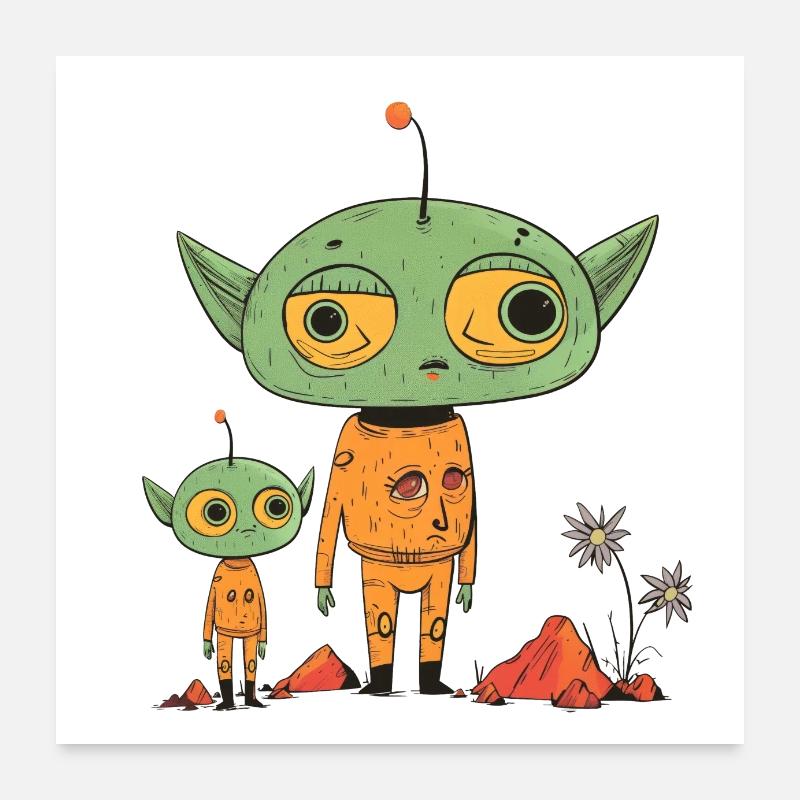 La dernière fleur Poster 60 x 60 cm