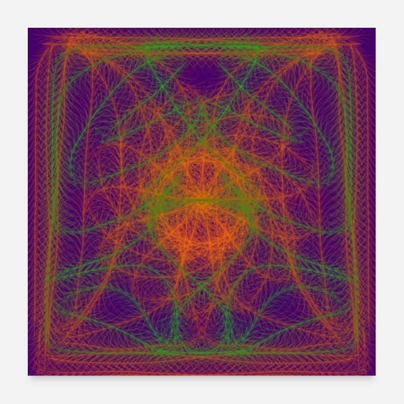 orangé violet Poster 60 x 60 cm