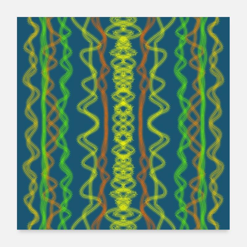 Color waves Poster 24" x 24" (60x60 cm)