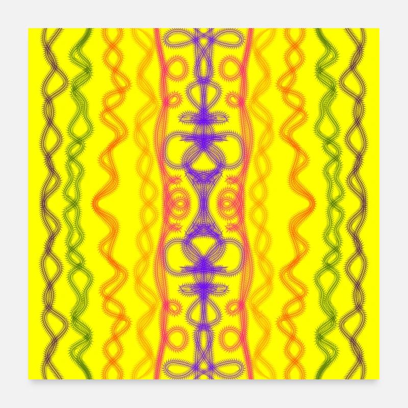 gelber Stamm Poster 60x60 cm