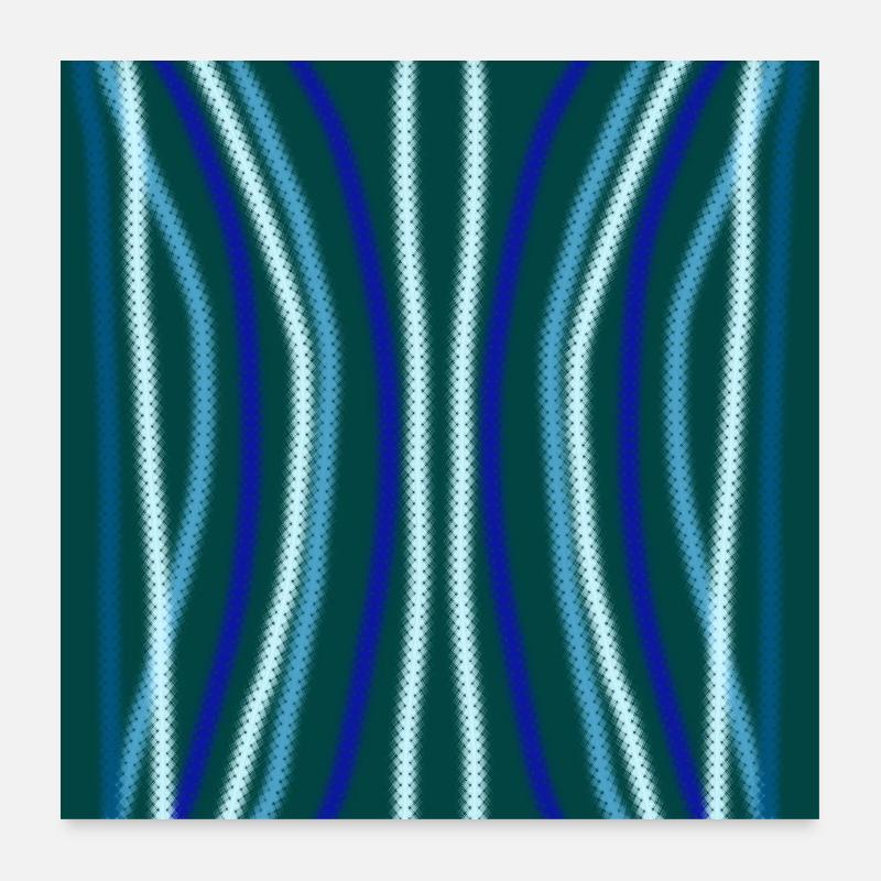 vertical blue stripes Poster 24" x 24" (60x60 cm)