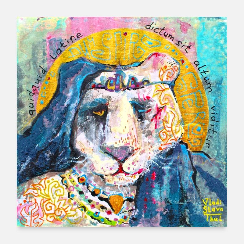 Imperator-Löwe Poster 60x60 cm