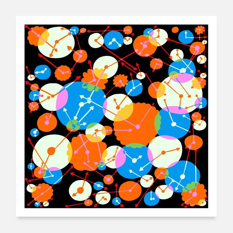 Es muss Zeit sein Poster 60x60 cm