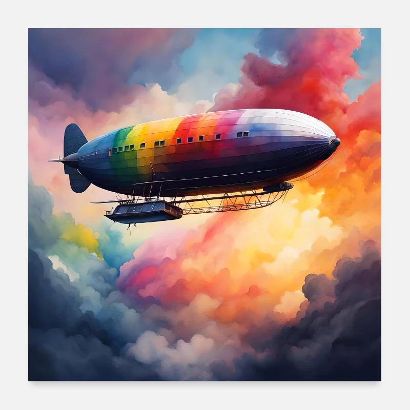Couleur Zeppelin Poster 60 x 60 cm
