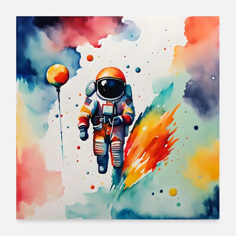 Astronaut Poster 60x60 cm