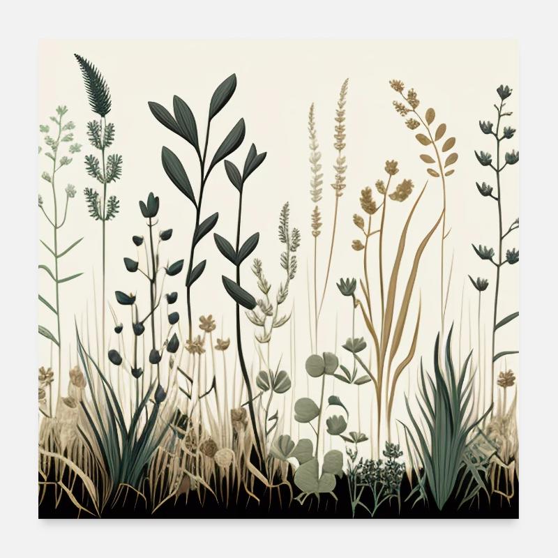 Meadow Mingle Poster 60x60 cm