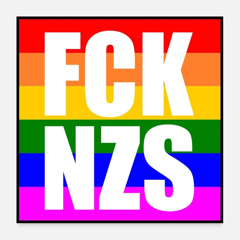 Fck nzs Poster 24" x 24" (60x60 cm)