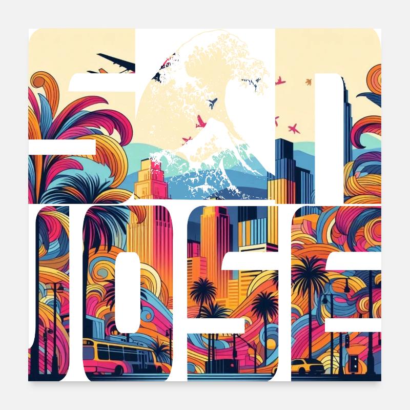 SAN JOSE Poster 60x60 cm