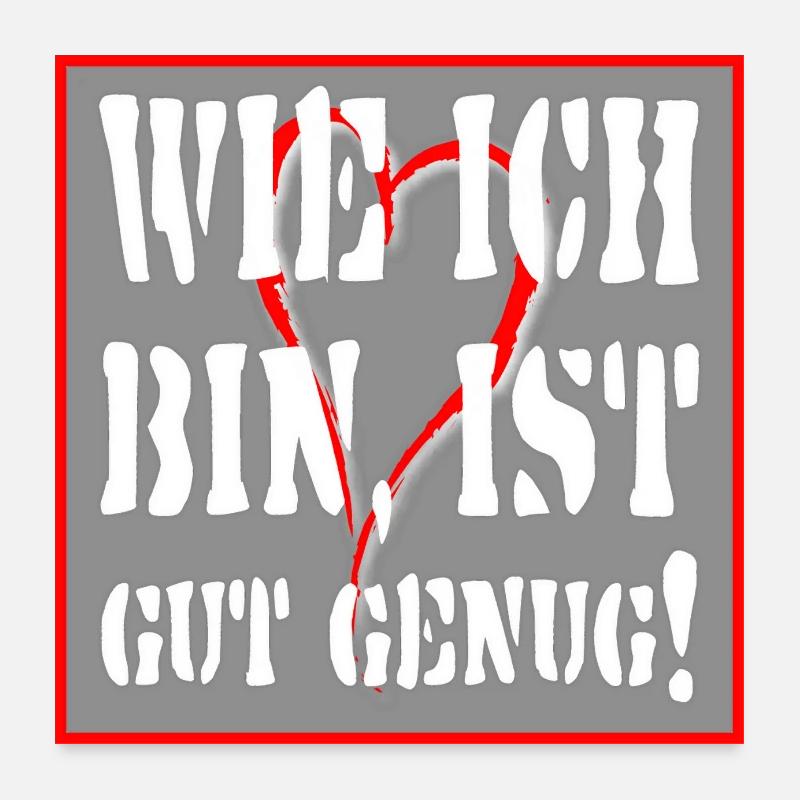 wieich Poster 60x60 cm
