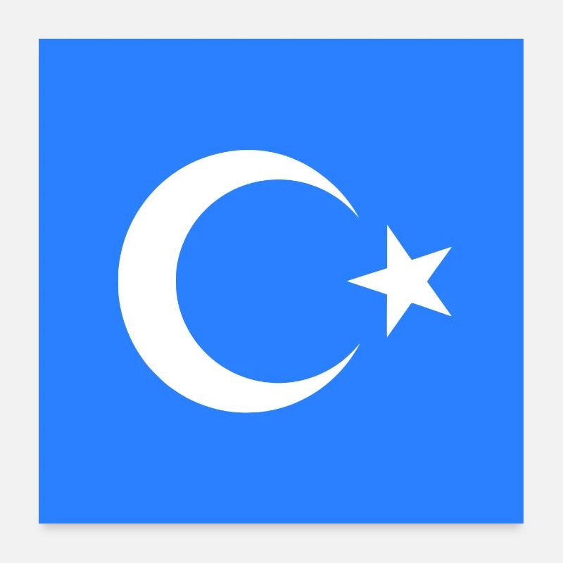 Ouïghours Poster 60 x 60 cm