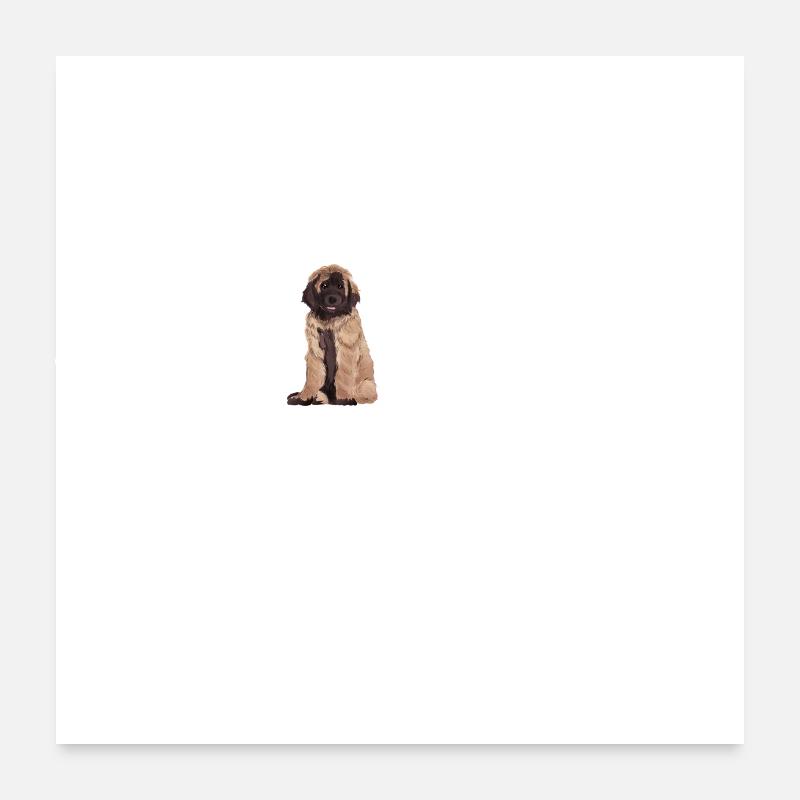 Leonberg Herzschlag Poster 60x60 cm