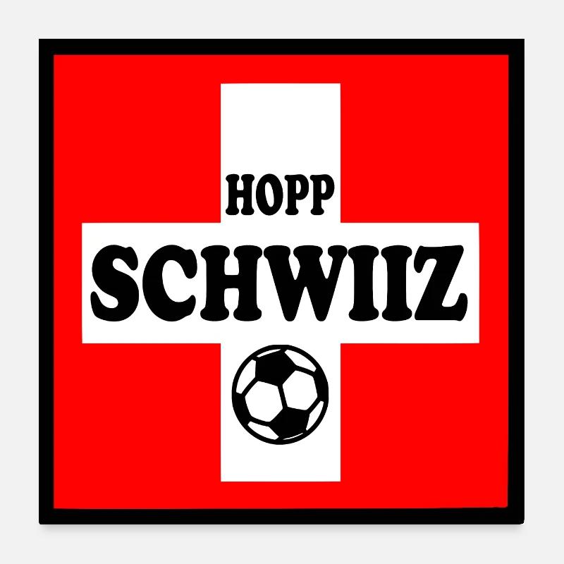 Schweiz Poster 60x60 cm