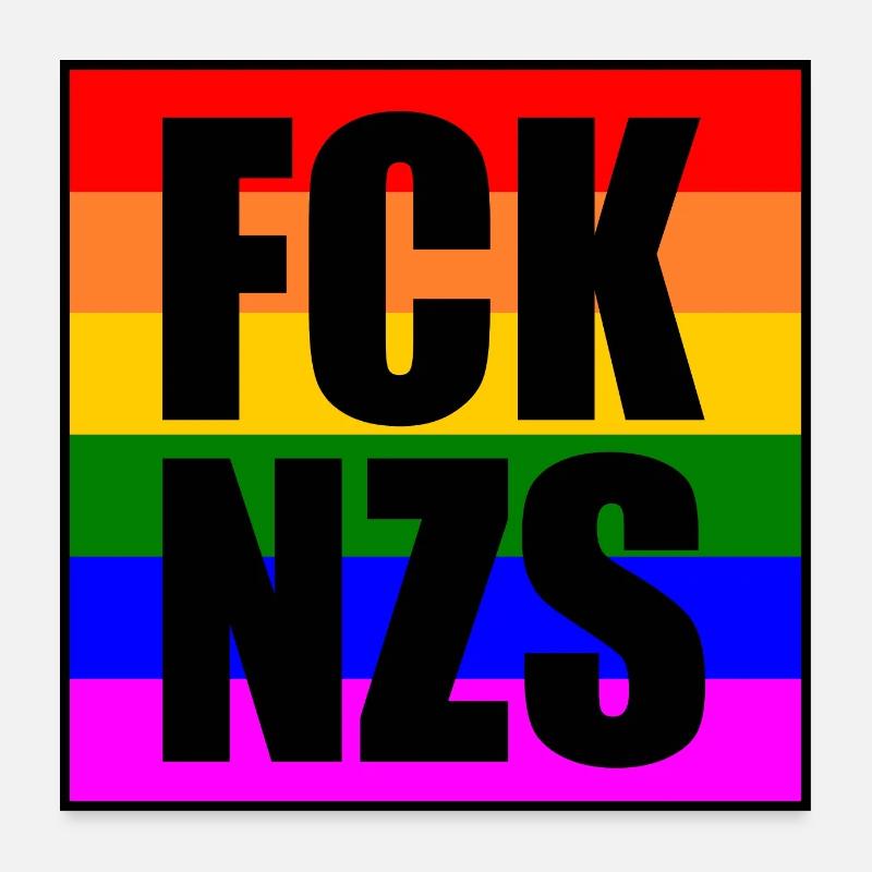 Fck nzs Poster 60 x 60 cm