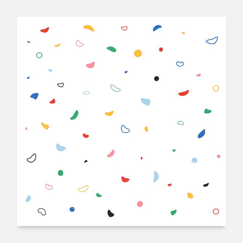 Mur d’escalade Poster 60 x 60 cm