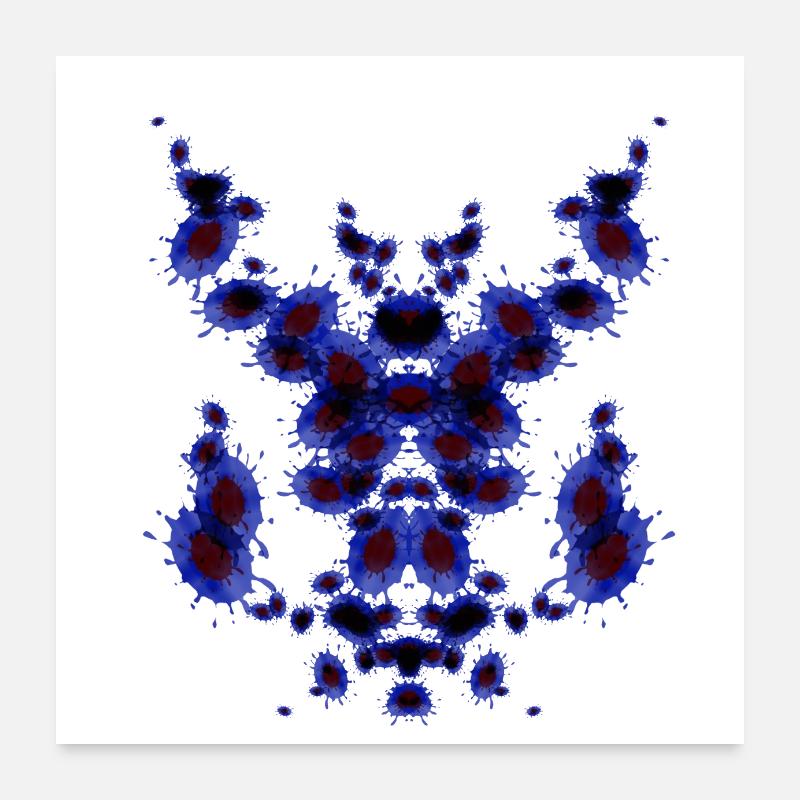 Pipe Chess Blue Poster 24" x 24" (60x60 cm)