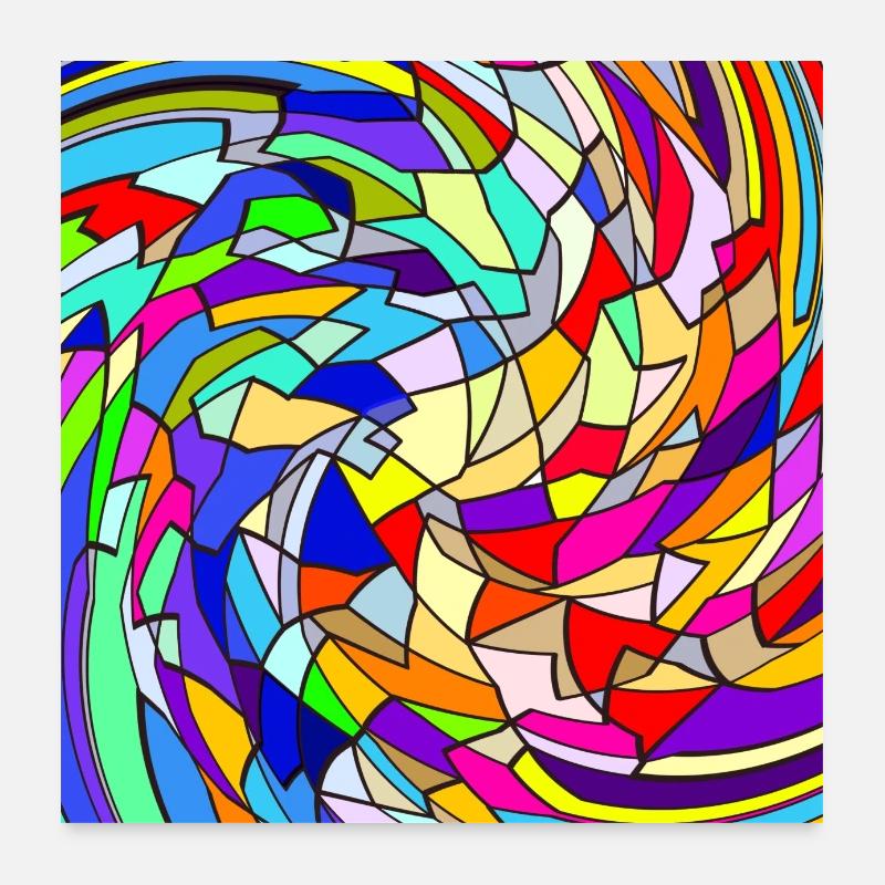 Rainbow Whisk Poster 24" x 24" (60x60 cm)