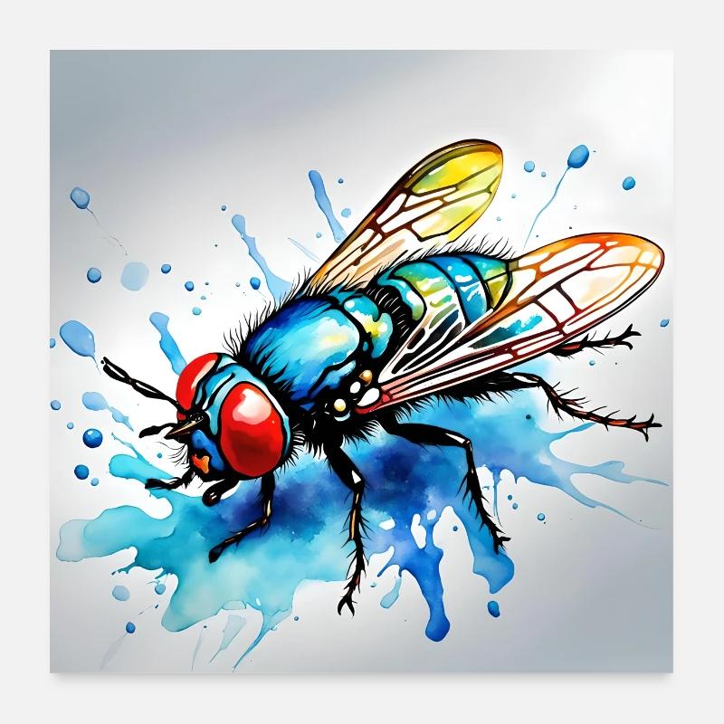Mouche Poster 60 x 60 cm