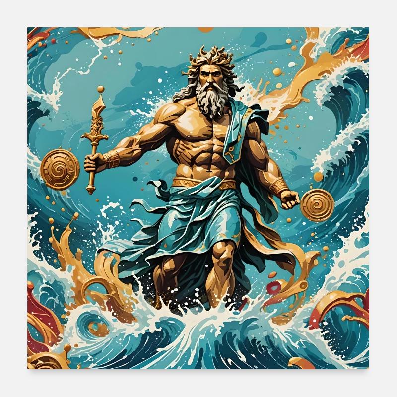 Amico dell'acqua Poster 60x60 cm