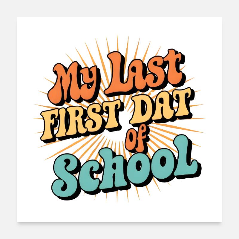 Retour à l’école Poster 60 x 60 cm