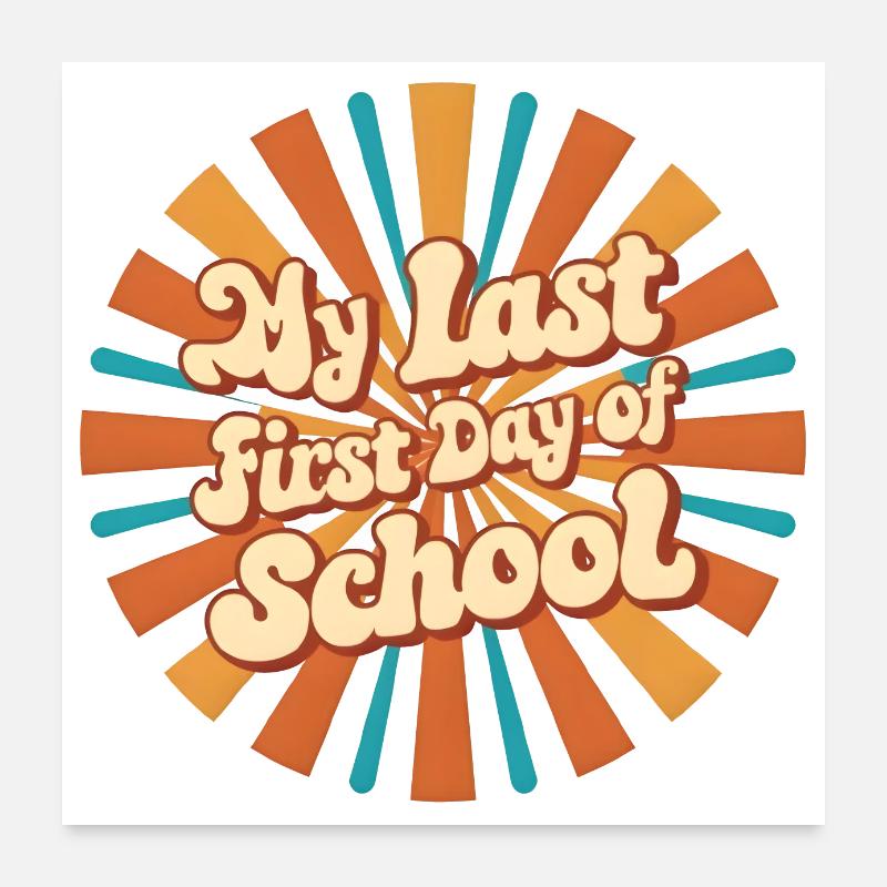 Retour à l’école Poster 60 x 60 cm