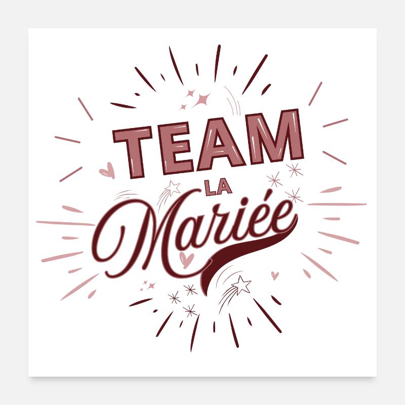 Bride's Team Poster 24" x 24" (60x60 cm)